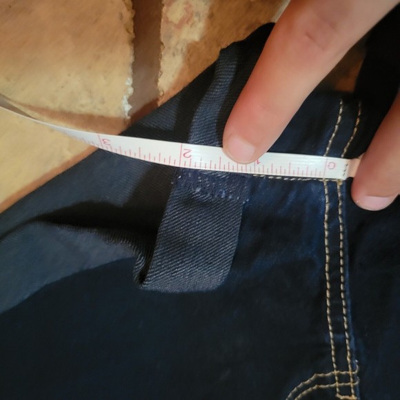 Forever 21 Women's Size 26 Denim High Rise Shorts Dark Wash Rolled Cuff Summer - Picture 8 of 8